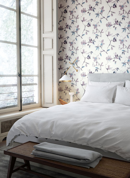 Masureel behang bloemen grijs - 53 cm x 10.05 m - 631930 - vtwonen shop