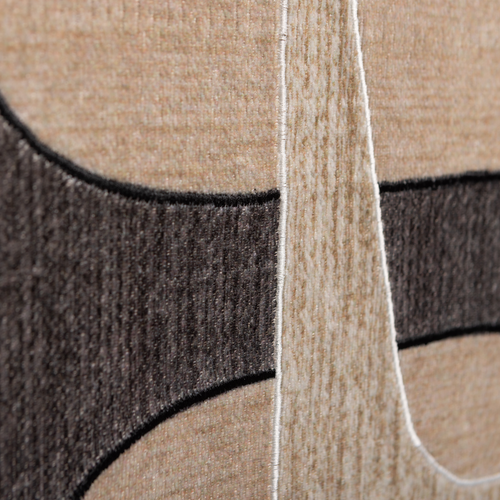 WOOOD wanddeco Anno - Katoen stof - Naturel/Bruin - 90x60x10