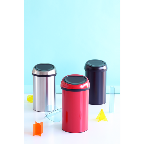 Brabantia Touch Bin afvalemmer, 60 liter - Matt Steel Fingerprint Proof