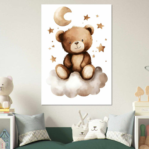 Artfulprints  Beertje in dromenland   poster 50x70 cm - vtwonen shop