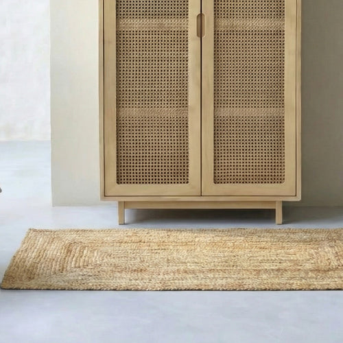Mrcarpet jute vloerkleed - naturel - 80 x 300 cm