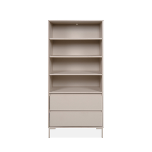 Calicosy - Boekenkast NERIO - beige taal 77,5x40x165 cm