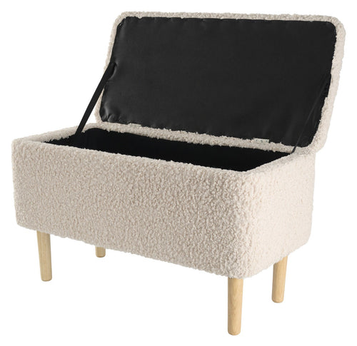 Lisomme Sem Teddy Bankje met Opbergruimte - Grijs - vtwonen shop