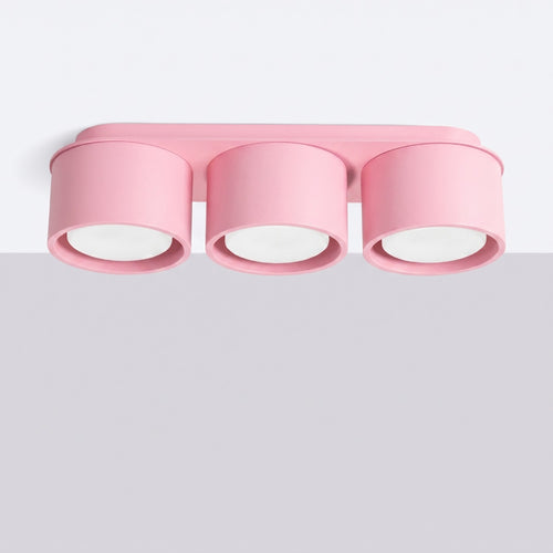 Sollux Lighting Plafondlamp MODO 3 roze Gx53 - 32,4x10,4x8,2cm