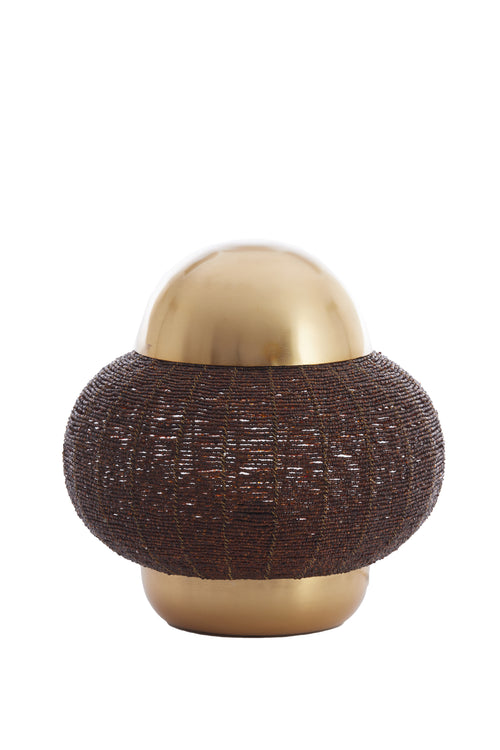 Light & Living tafellamp CETARA - bruin - Ø32x33cm - vtwonen shop