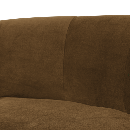 WOOOD eetbank hoek rugleuning Mojo Base - Velvet - Honinggeel - 83x80x80