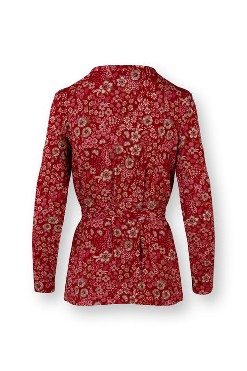 Pip Studio - Teagan Vest Dames - Daisy Dreams - Rood - XXL