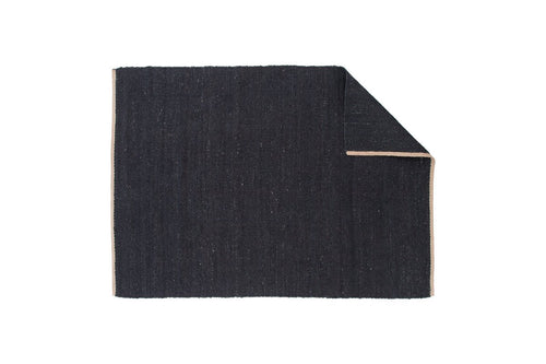 Rebellenclub Vloerkleed Yani - 240 x 170 cm - Zwart Jute - vtwonen shop