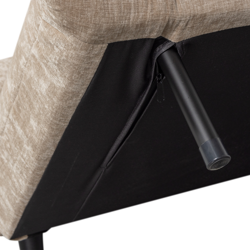 WOOOD slaapbank Xem - 1-Persoons - Chenille stof - Naturel - 80x122x92 - vtwonen shop