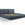 Micadoni Opbergbed met hoofdeinde Jodie 200x200cm, structurele stof, blauw - 228x254x108cm