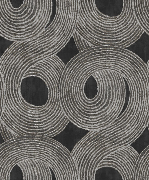 Masureel behang grafisch motief zwart - 53 cm x 10.05 m - 630855 - vtwonen shop