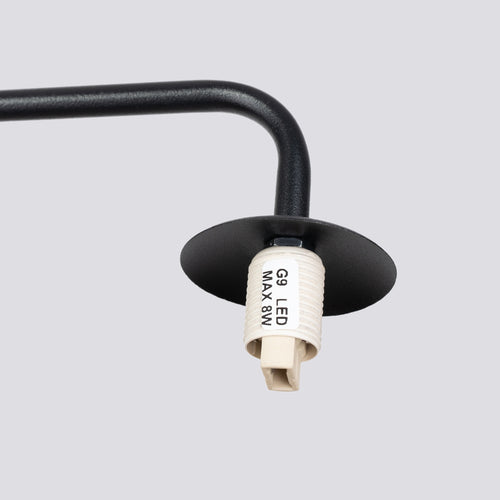 Sollux Lighting Wandlamp ASTRAL 1 zwart - 10x22x21cm