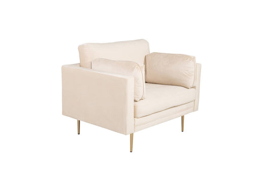 BRAM Fauteuil Renzo - Beige Velours - vtwonen shop