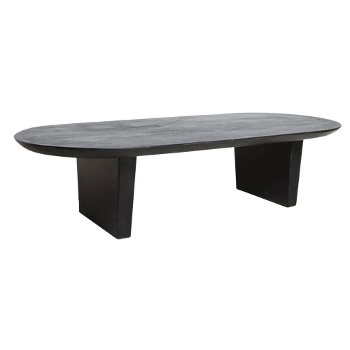 Raw Materials salontafel Bullnose - zwart - 14x60x35 cm - vtwonen shop
