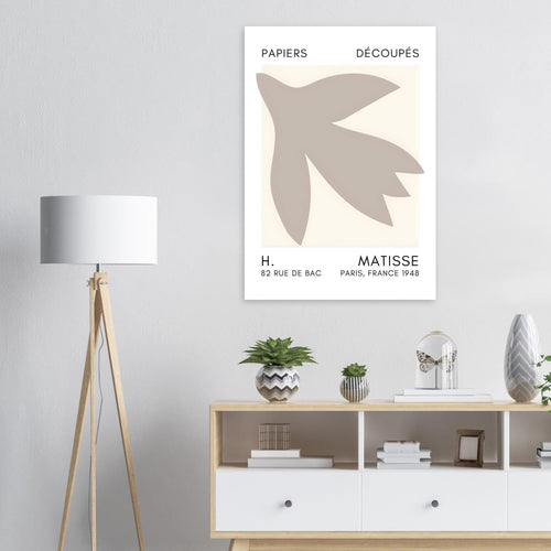 Artfulprints  Matisse – Shapes in the air grey   poster A4 21x29.7 cm - vtwonen shop