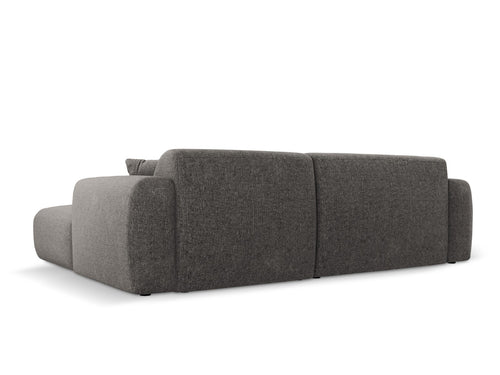 Cosmopolitan Design linker hoekbank Nolio 4-zits, chenille, grijs - 170x235x72cm