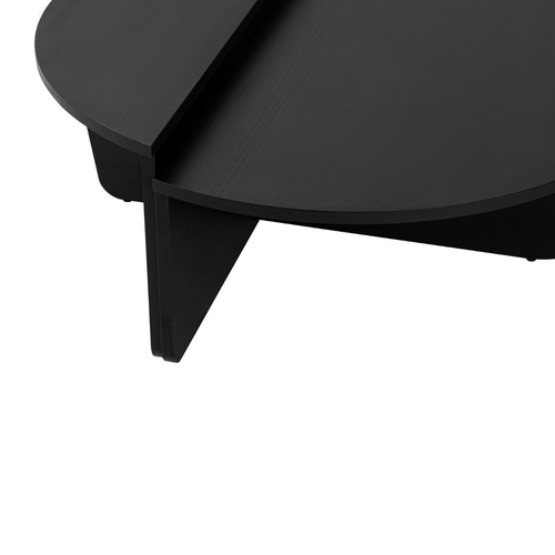 Calicosy - ORION Set van 2 salontafels - Licht hout - 90x90x35 cm