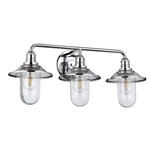 Rigby Hinkley 3-lichts wandlamp gepolijst chroom IP44
