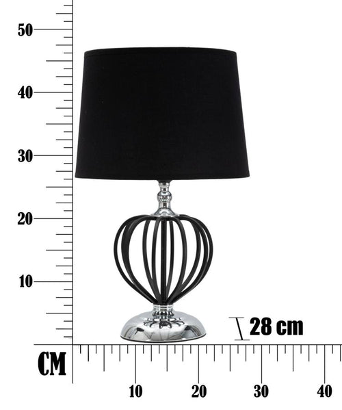Mauro Ferretti tafellamp - Ø 28x44,5 cm - zwart