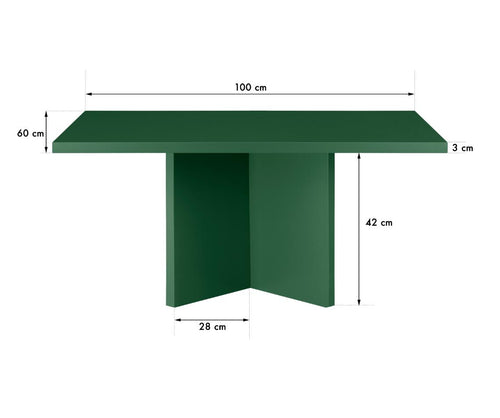 Really Nice Things - Salontafel - Charla - Rechthoekig - 100x60 cm - Laminado - Cedar - vtwonen shop