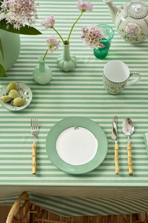 Pip Studio - Borden - Lily & Lotus - Uni - Lichtgroen - 21 cm - Set van 6