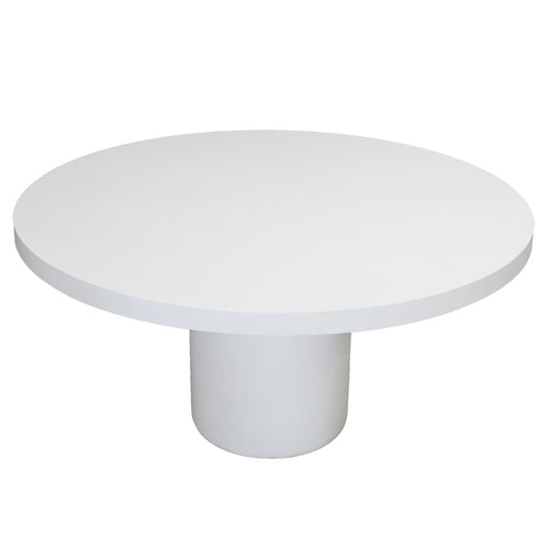 Giga Meubel Tuintafel Eden - Rond 120cm - Wit Eco Composiet - Betonlook - vtwonen shop