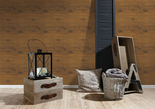 A.S. Création behang houtlook bruin - 53 cm x 10.05 m - AS-300431 - vtwonen shop