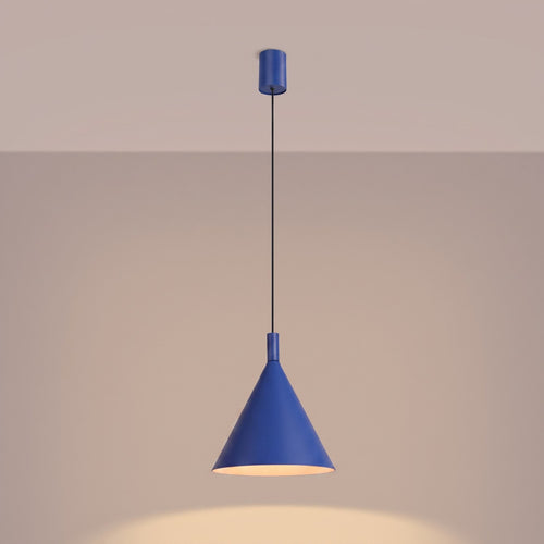 Sollux Lighting Hanglamp NOX 25 ultramarijn - 24,5x24,5x140cm