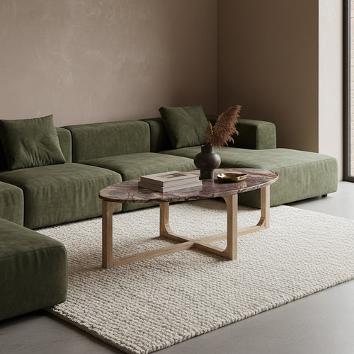 Marmeren salontafel Bizar - 120x60x38 cm