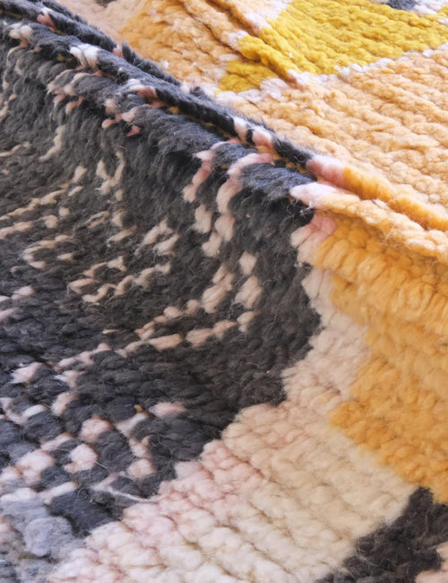 AFK Living vloerkleed Berber - handgemaakt - Wol - 77 x 375 cm