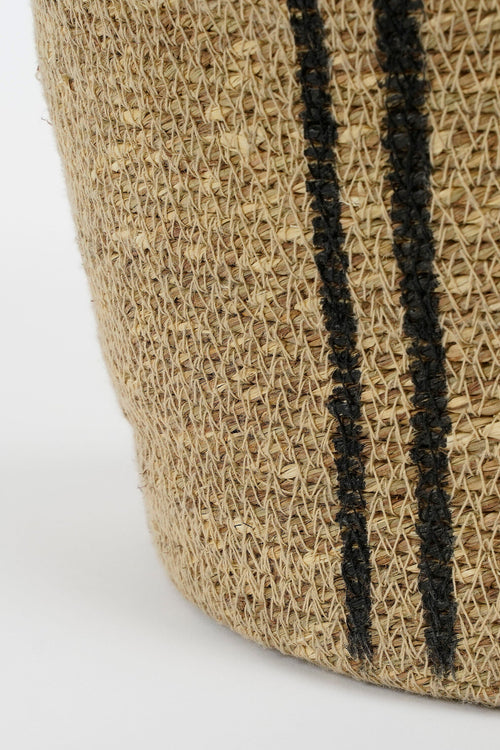 Mica Decorations Opbergmand - Set van 3 - H38 x Ø30 cm - Zeegras - Lichtbruin - vtwonen shop