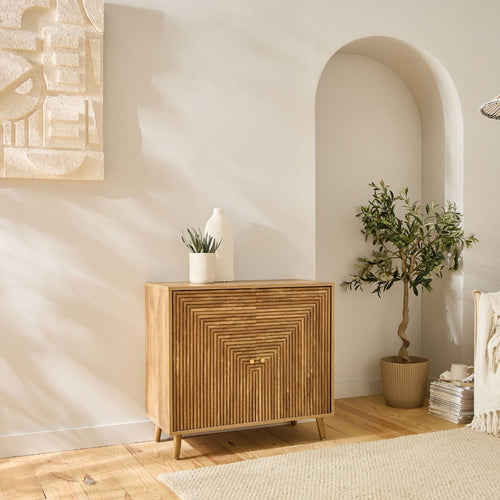 Calicosy - EDEN Dressoir 2 deuren - Licht hout - 75x80x39 cm