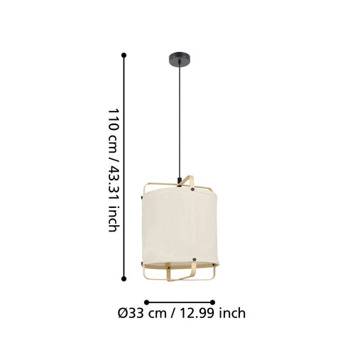 EGLO hanglamp Surfleet - e27 - 33 cm - zwart - vtwonen shop