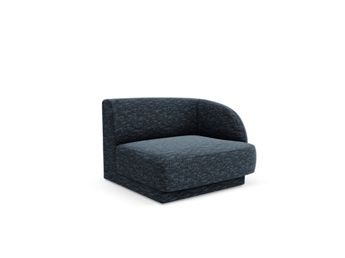 Micadoni - Rechter module "Miley" chenille koningsblauw - 90x90x70cm