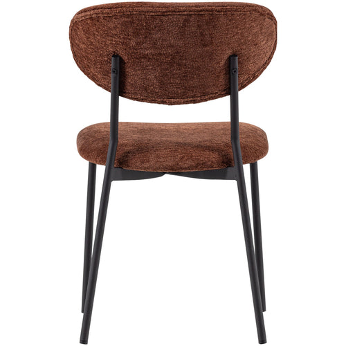 WOOOD eetkamerstoelen Kjeld - Chenille - Groen - Set van 2