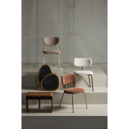 WOOOD eetkamerstoelen Valor - Polyester - Zand- Set van 2 - vtwonen shop