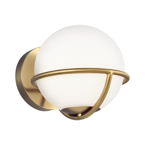 Elstead Apollo 1 lichte wandlamp, gepolijst messing, G9