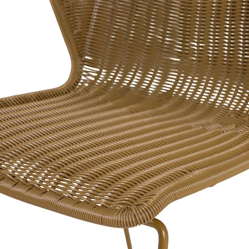 WOOOD tuinstoelen Wings - Honinggeel - Kunststof - 78x55x54 - Set van 2