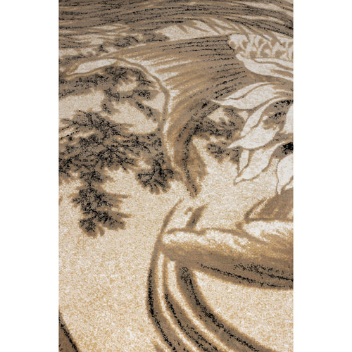 Bold Monkey The Legend Of Koi vloerkleed 160x230 beige/zwart grijs