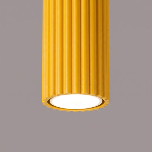 Sollux Lighting Plafondlamp KARBON 10 geel - 6,5x6,5x10cm