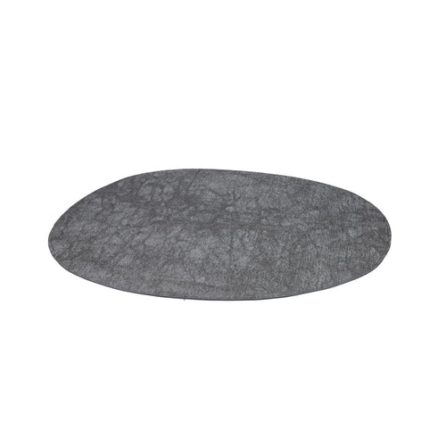 S|P Collection - Placemat 43,5x36,5cm organisch metallic zilver Dinner - Set van 4
