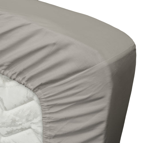 Ten Cate hoeslaken - 100% katoensatijn - 180x220 - grijs - vtwonen shop