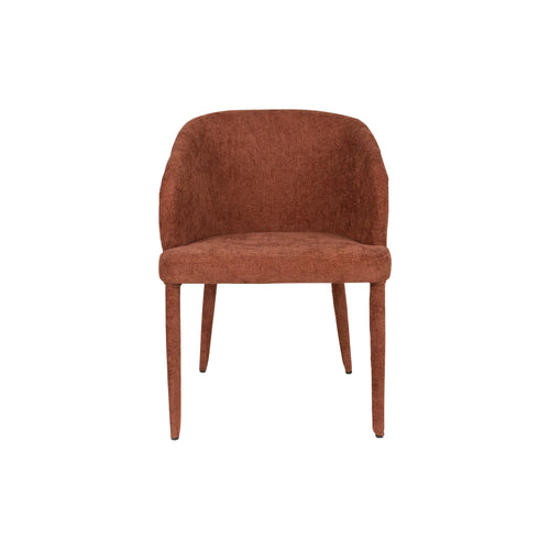 Housecraft Living Tamsin Eetkamerstoelen Gestoffeerd Oranje - Set van 2 - vtwonen shop