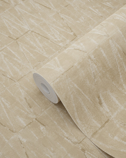 ESTAhome behang grafische lijnen warm beige - 50 x 900 cm - 131417 - vtwonen shop