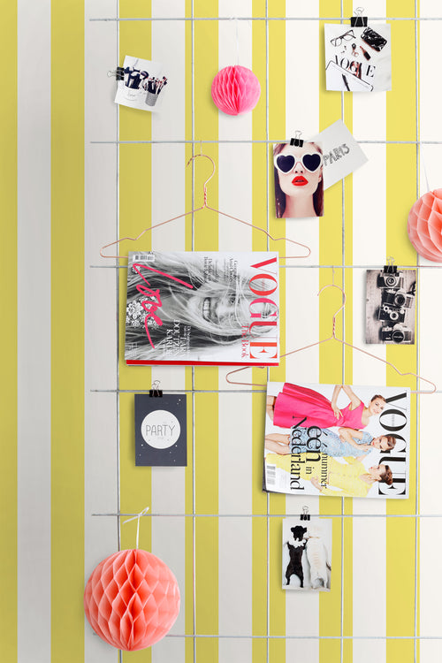 ESTAhome behang strepen geel en wit - 53 cm x 10.05 m - 139911 - vtwonen shop