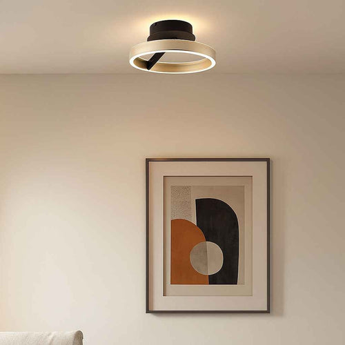 Freelight plafondlamp Pilota - 2 lichts - 30  x 12   cm - zwart goud