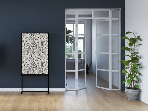 Kast dressoir met 2 deuren van MDF met Marmerhout textuur patroon - vtwonen shop