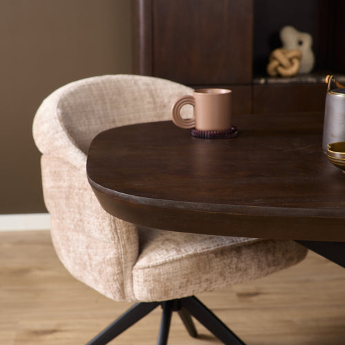 Starfurn  eettafel Madison - zwart - 100x200x76cm