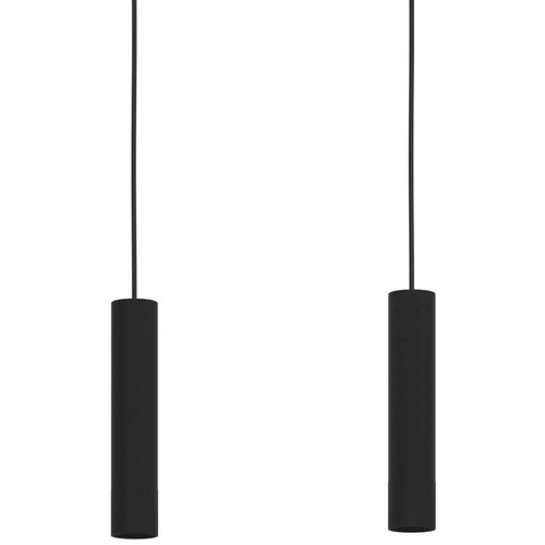 EGLO hanglamp Almudaina - led - 84 cm - zwart - dimbaar - staal