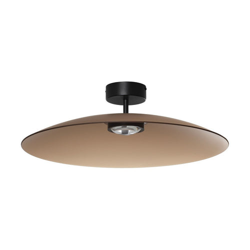 Nova Luce POLIFEMO Halfverzonken plafondlamp in mokkabruin of zandzwart, LED, 17W, 1360lm, 3000K